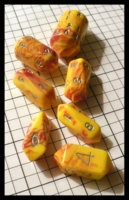 Dice : Dice - Dice Sets - Crystal Caste Toxic Yellow Crystals - Gen Con Aug 2011